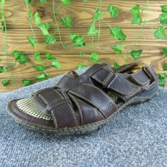 Born Men's Fisherman Brown Leather Size 12M‎ Gently Used 2025 - Picture 1 of 7